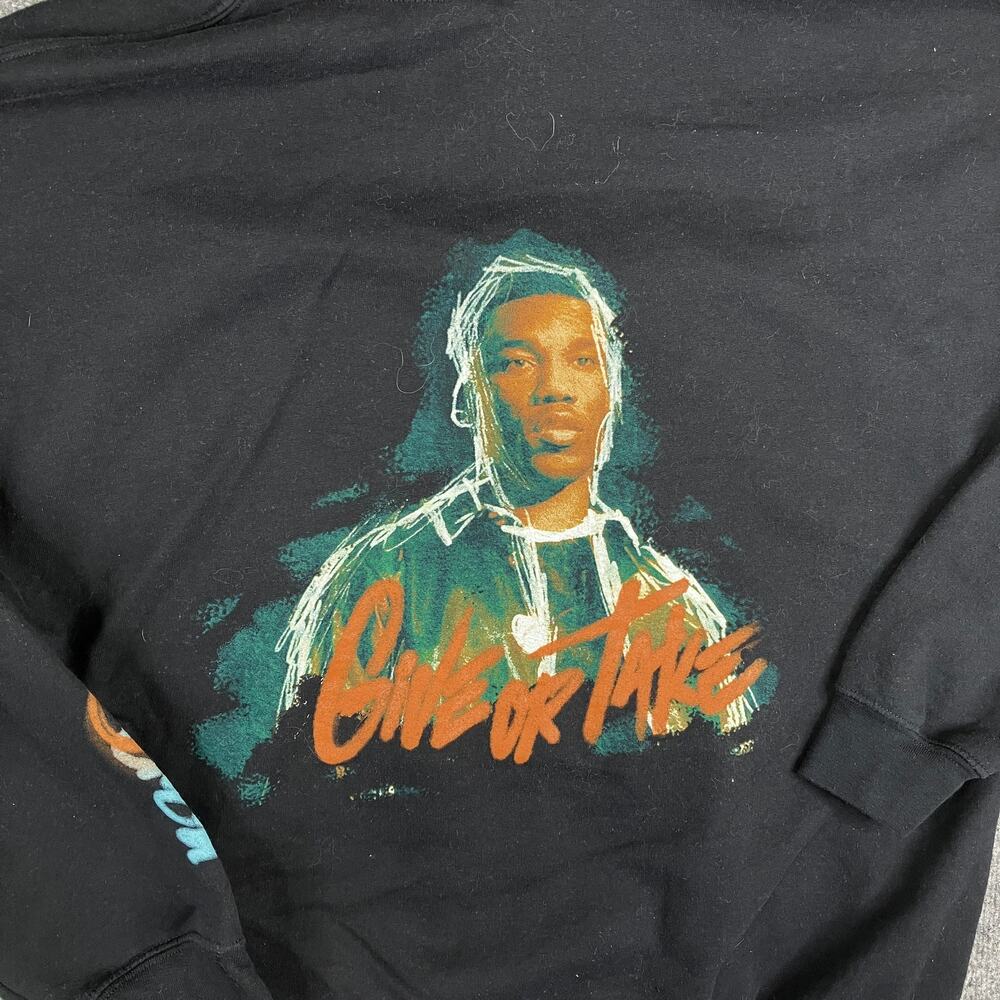 Givon Hoodie Mens Size XL Black Pullover Graphic Streetwear Casual Sweatshirt
